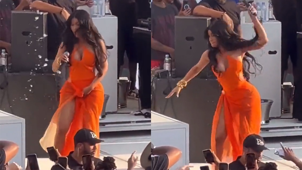 Cardi B Threw Her Microphone At A Fan That Threw Their Drink At Her FM96