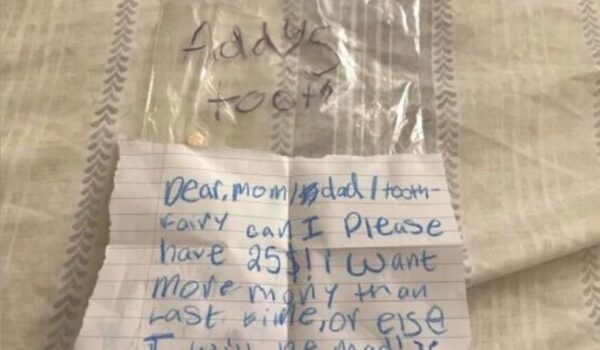 DEMANDING NOTE FOR THE TOOTH FAIRY