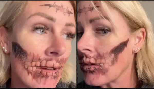 Woman Freaking Out for Not Knowing How To Remove Her Face Tattoo