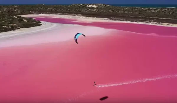 The Famous Pink Lake Of Australia