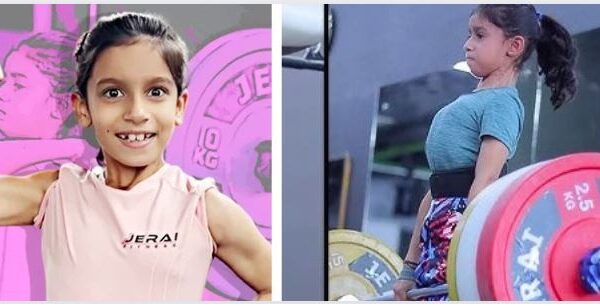 9 Year Old Girl Deadlifts 165 Pounds (75 kg)