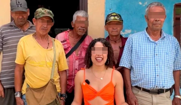 Young Woman Dating Seven Pensioners All At Once.